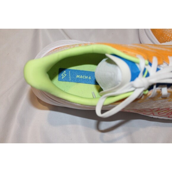 NEW Hoka One Men\'s MACH 6 RUNNING SNEAKERS WRL WHITE ORANGE SZ 12 NIB